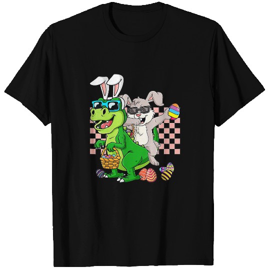 Dinosaur Pet Bunny Easter Toddler Boy Outfit Kids Easter T-Shirts