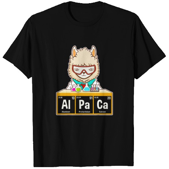 Llama Pet Love Llama Awesome Alpaca Periodic Table Chemistry Science T-Shirts