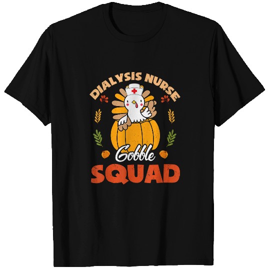 nurses Job Dialysis nurses Gobble Squad Turkey RN Thanksgiving Matching T-Shirts