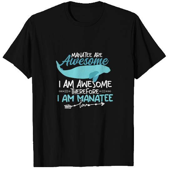 Manatee Pet Womens Manatees Are Awesome Zookeeper WildlifeManatee T-Shirts