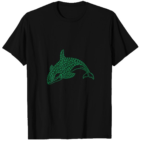 Whale Pet Funny Killer Whale Orca Fish Green Clover St Patricks Day T-Shirts