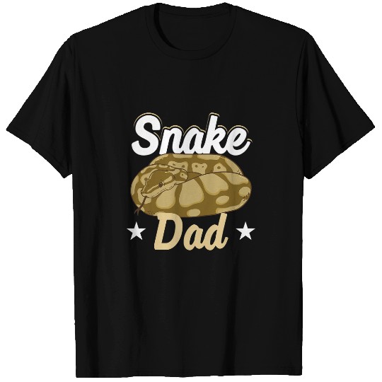 Python Pet Snake Dad Serpent Father Python Reptile Enthusiast T-Shirts