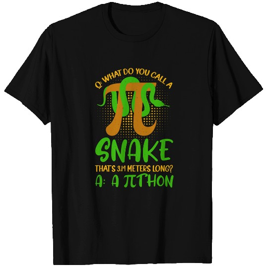 Python Pet Pithon Pi Symbol Funny Math Teacher T-Shirts