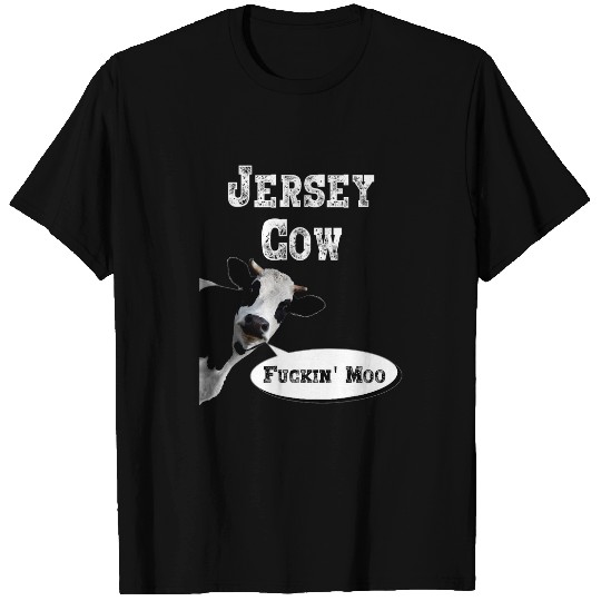 Cow Pet Funny State Of New Jersey Cow Quirkey Lighthearted Apparel T-Shirts