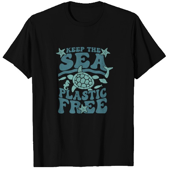 Turtle Pet Earth Day Keep The Sea Plastic frees For Kids Save Sea T-Shirts