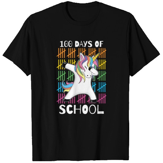 Unicorn Pet Cute  Unicorn 100 Days Of School Hearts 100th Day T-Shirts