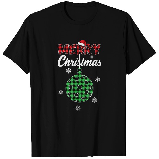 Sport Pickleball Merry Christmas Pickleball T-Shirts
