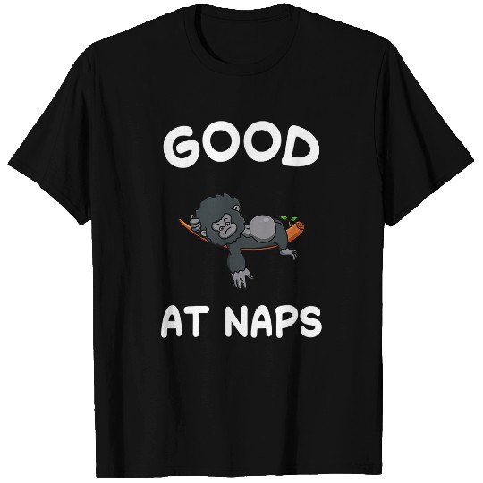 Gorilla Pet Nap Sleeping Sleep Pajamas Pajama 052 T-Shirts