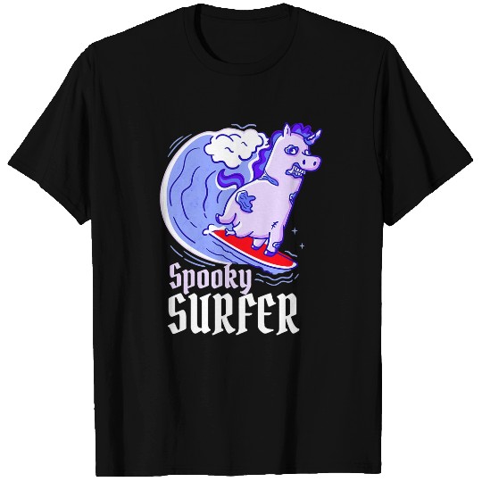 Unicorn Pet Zombie Unicorn Surfer Halloween Zombiecorn Horror T-Shirts