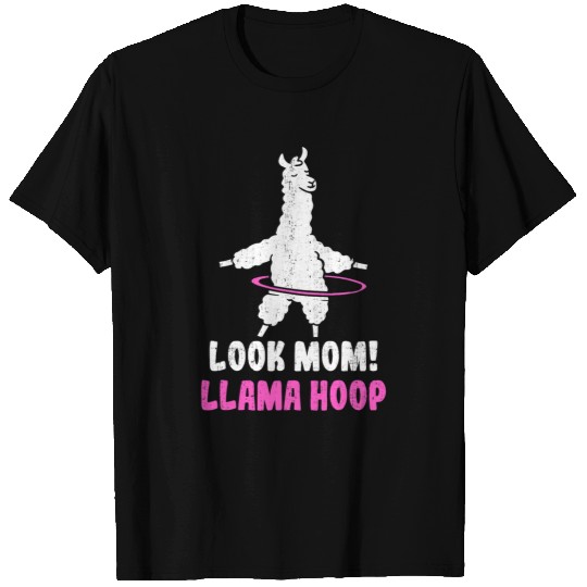 Llama Pet Look Mom Llama Hoop Llama Hoop Dance Kid Hula Hoop Lover 9 T-Shirts
