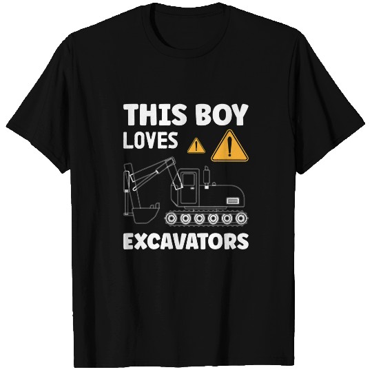 Excavator Fun Driver Excavator Operator Construction Work 1 T-Shirts