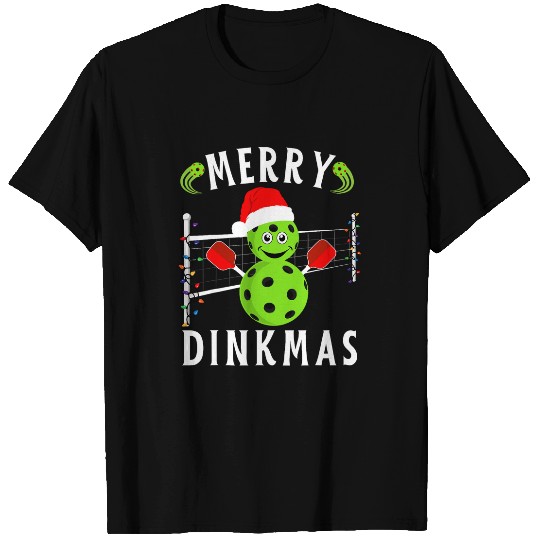 Sport Pickleball Merry Dinkmas Pickleball Dinking Christmas Funny Pickleball T-Shirts