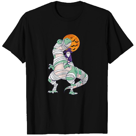 Dinosaur Pet Halloween s for Boys Gnome Riding Mummy T rex T-Shirts