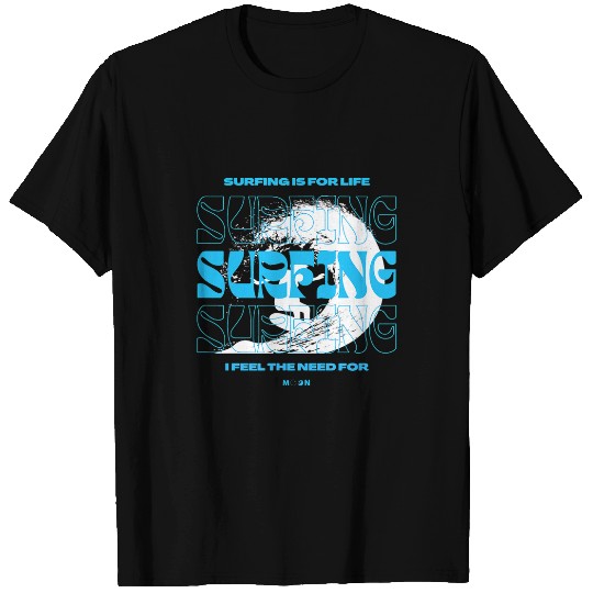 Fishing Fun Surfing is for life love Ocean fishing Scubas diving Surfer T-Shirts