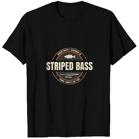 Fishing Fun Striped Bass Art Fishing Quote Striper Flies Funny Fishermen T-Shirts
