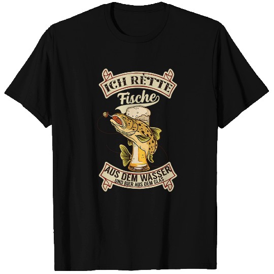 Fishing Fun Beer Fishing Fish Save fish and beer angler fishing 648 Fisher Hook T-Shirts