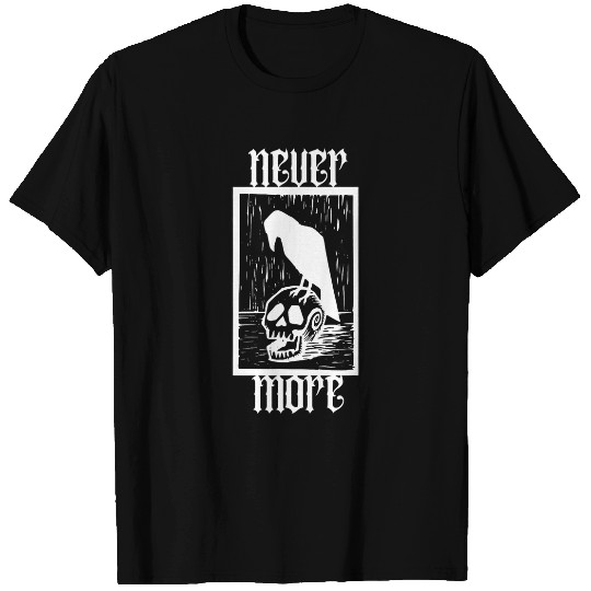 Book Fun Quote The Raven Nevermore Edgar Allen Poe T-Shirts