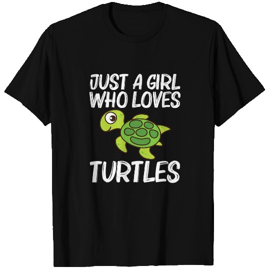 Turtle Pet Design For Girls Kids Sea Turtle Reptile Animal T-Shirts