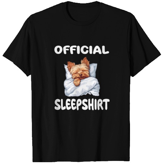 Yorkshire Pet Terrier Yorkie Dog Official Sleep Pajamas T-Shirts