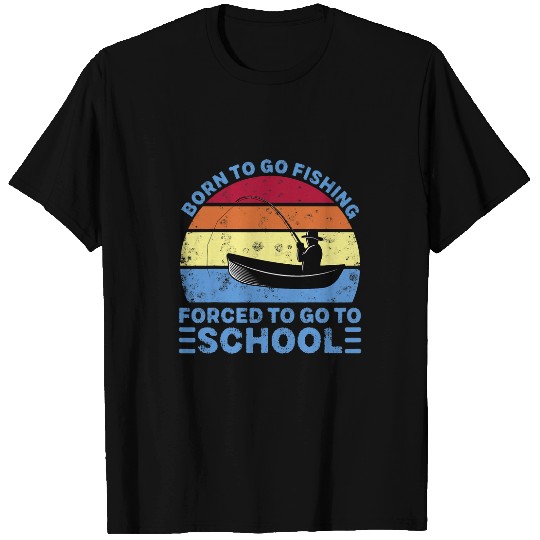 Fishing Fun Bass Fish Fisherman Kids Born To Go Fishing 8 T-Shirts