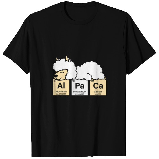 Llama Pet Alpaca Periodic Table Of Elements Guanaco Llama Alpaca T-Shirts