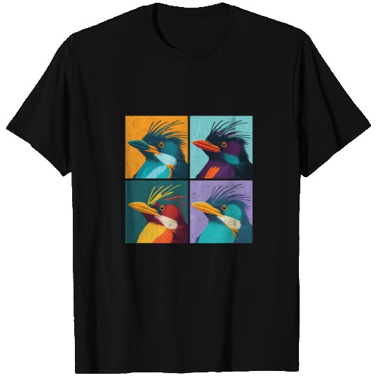 Penguin Pet Macaroni Penguin Pop Art Design Illustration Colorful Animal 01 T-Shirts