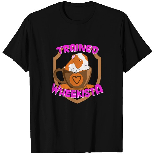 Guinea Pig Pet Trained Barista Guinea Pig Coffee Cavy Cuy Pet Keeper T-Shirts