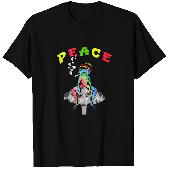 Frog Pet Cottagecore Aesthetic Goblincore Aesthetic Peace 1970s Frog T-Shirts