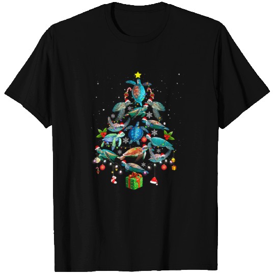 Turtle Pet Lover Xmas Sea Turtle Christmas Tree188 T-Shirts