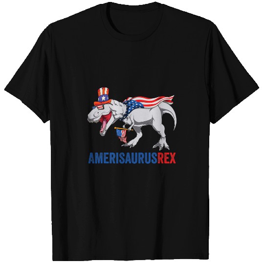 Dinosaur Pet Amerisaurus rexs Dinosaur 4th of July For Men Women T-Shirts