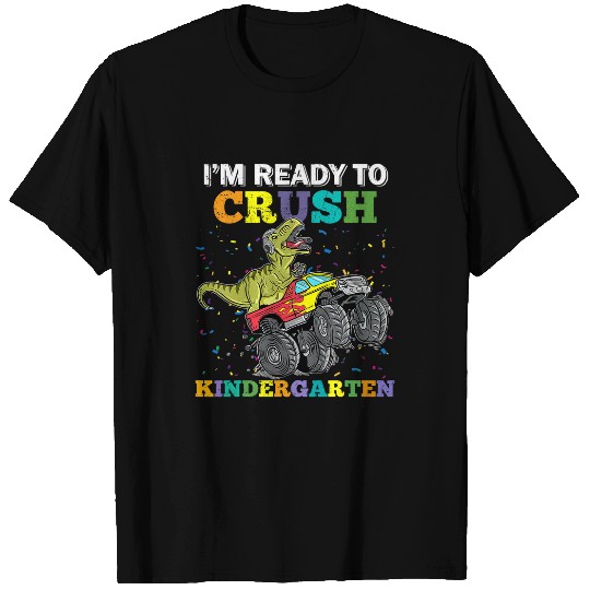 Dinosaur Pet Im Ready to Crush Kindergarten Dinosaur Back to School Boys 2 T-Shirts