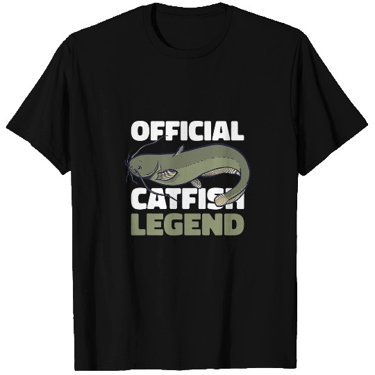 Fishing Fun Legend with a Catfish T-Shirts