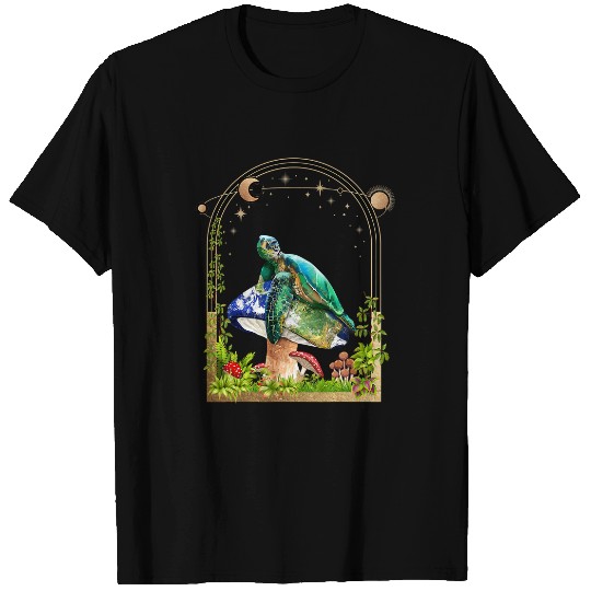 Turtle Pet Earth Day Restore Earth Sea Turtle Art Save the Planet 3 9 T-Shirts