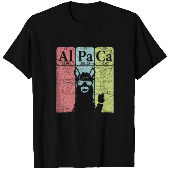 Llama Pet Alpaca Periodic Table Elements Llama Alpaca vintages 23 T-Shirts