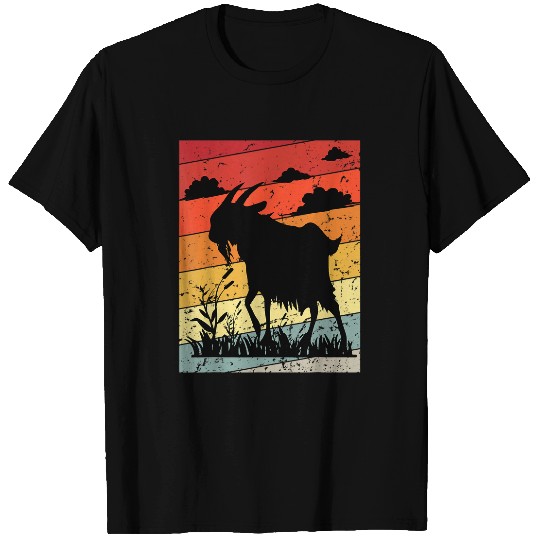 Goats Pet Womens Retro Vintage Goatss Farm Animal Lover Graphics Funny 1 T-Shirts