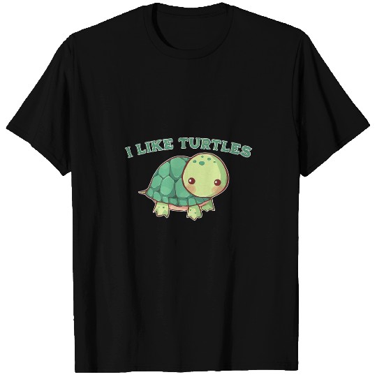Turtle Pet Cute Kawaii I Like Turtles Pet T-Shirts