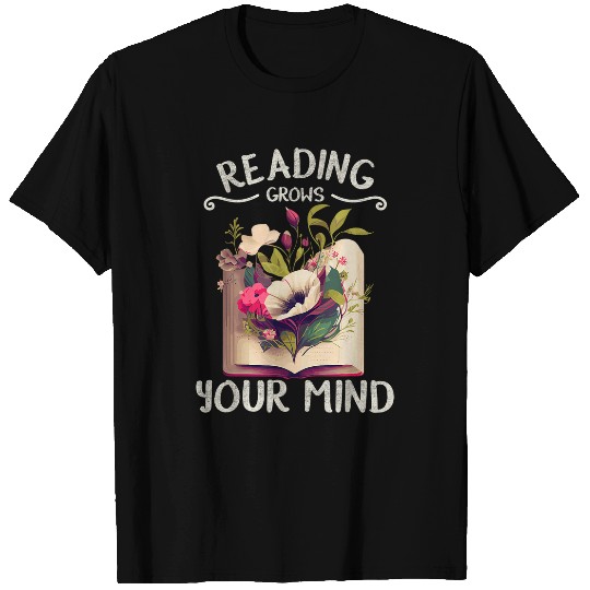 Book Fun Garden Reading Funny Wildflowers Book Reading 3 T-Shirts