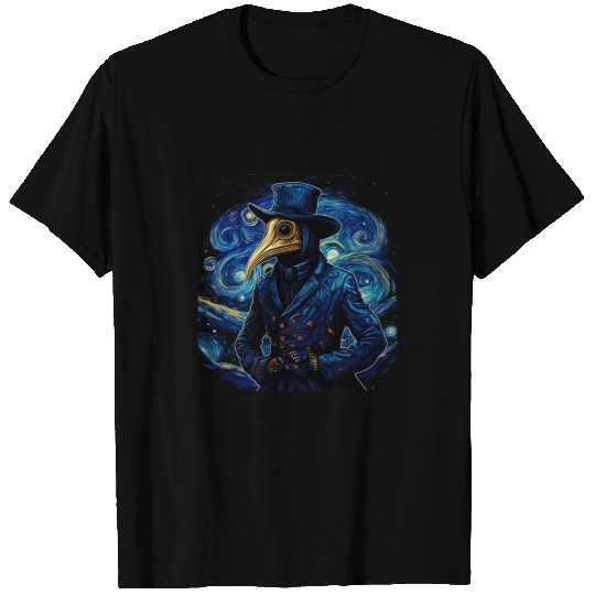 Funny Plague Doctor Starry Night Van Gogh leeches medicals 22 T-Shirts