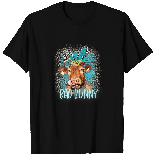 Cow Pet Western Easter Cow Bad Bunny Cowgirl Country Howdy Yeehaw T-Shirts