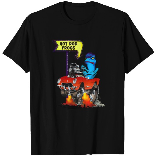 Frog Pet Hot Rod Stingray Frog Rockabilly Boogie Blues Costa Rica T-Shirts