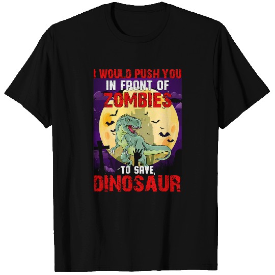Dinosaur Pet Halloween Zombie Dinosaur Saying Slogan Boys Girls T-Shirts