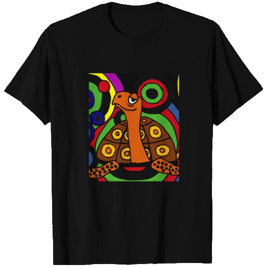 Turtle Pet Smiletodaytees Cute Artistic Box Turtle Abstract Art T-Shirts