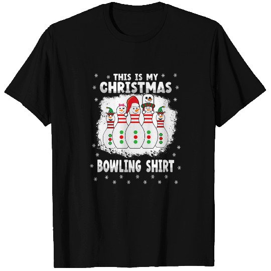 Sport Bowling xmass This is my christmas bowling Snow Christmas T-Shirts