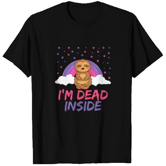 Sloth Pet Im  Inside Sloth Lazy Depressed Animal Design T-Shirts