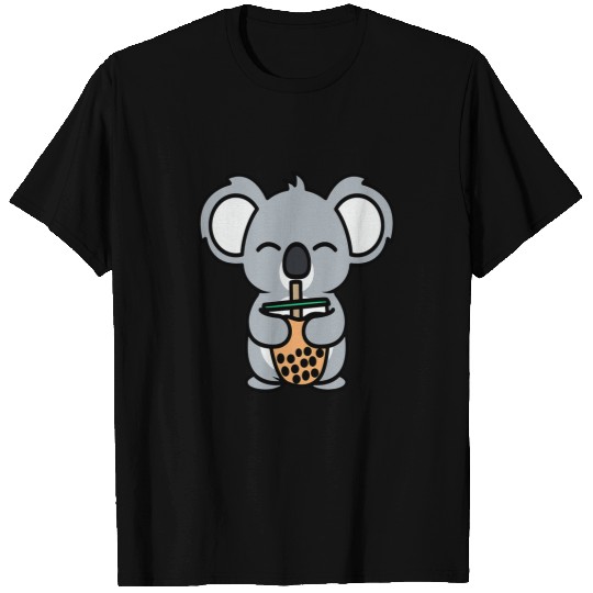 Koala Pet Kawaii Koala Bear Bubble Tea Drink Koala Loves Boba Tea T-Shirts
