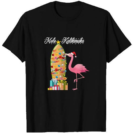 Flamingo Pet Christmas gift merry christmas mele kalikimaka T-Shirts