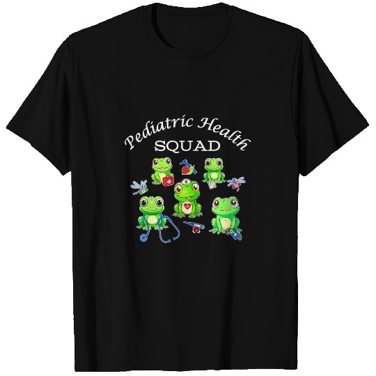 Frog Pet Pediatric Health Squad Cute Frog Animal nurses Pediatrician T-Shirts