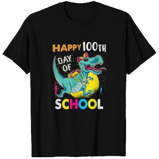 Dinosaur Pet Happy 100 Days Of School For Kids Boys Dinosaur T rexs 1 T-Shirts