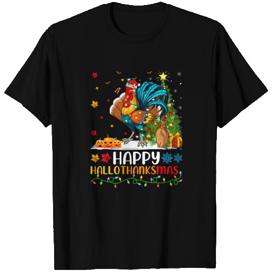 Chicken Pet Rooster Bird Lover Funny Rooster HelloThanksMas T-Shirts