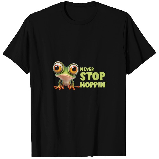 Frog Pet Never Stop Hoppin Rainforest Amphibian Red Eyed Tree Frog T-Shirts